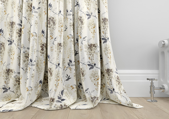 Wisteria Silk, Grey - Made to Measure Curtains - Image 6